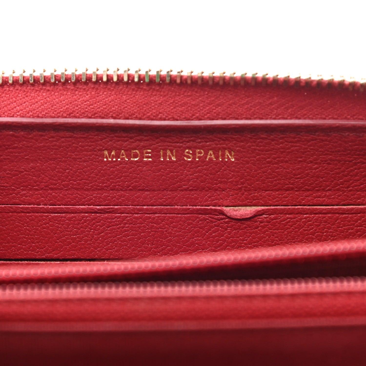 Chanel Sheepskin Quilted Mademoiselle Vintage Zip Around Wallet Red 7 of 8