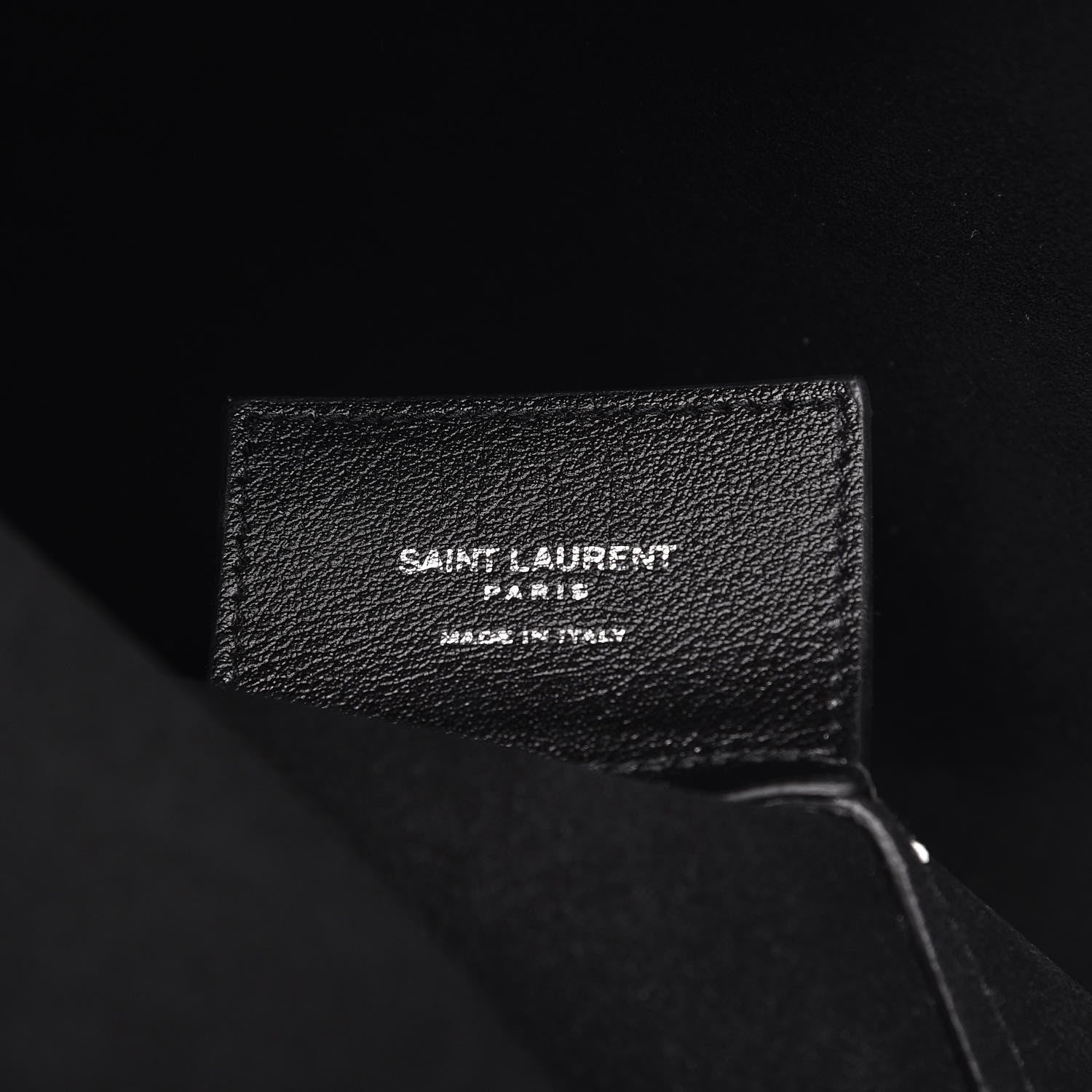 Saint Laurent Calfskin Heart Shopping Tote Black 7 of 7
