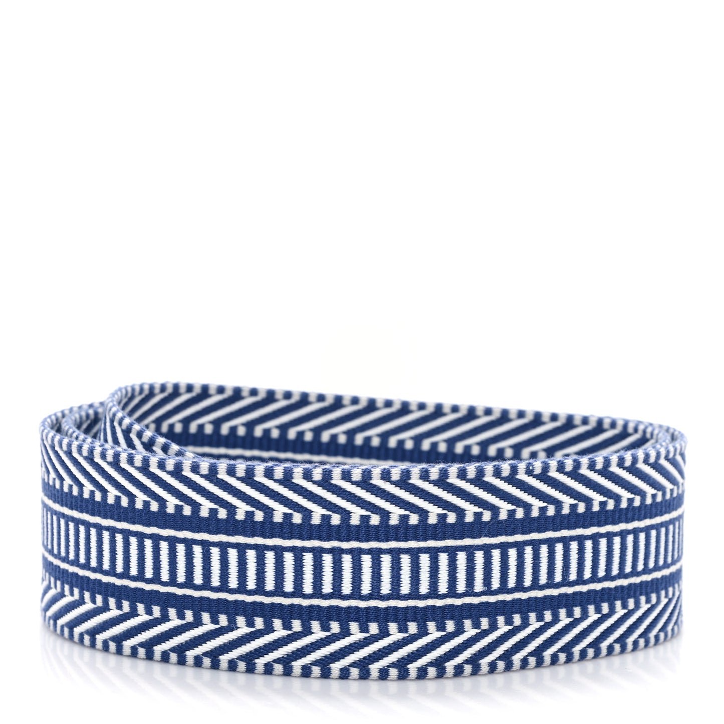 Toile Swift 50mm Sangle Cavale Shoulder Strap Ecru Bleu Brighton Gold