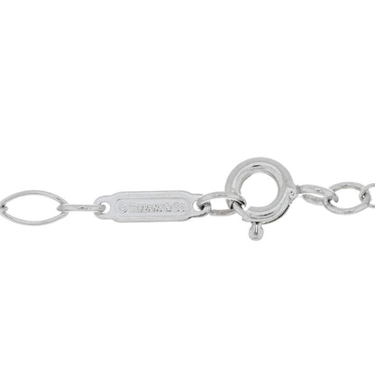 Tiffany 18K White Gold Diamond Mini Crown Key Pendant Necklace 4 of 5