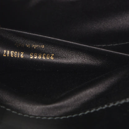 Saint Laurent Textured Patent Monogram Large Belle De Jour Clutch Black 7 of 8