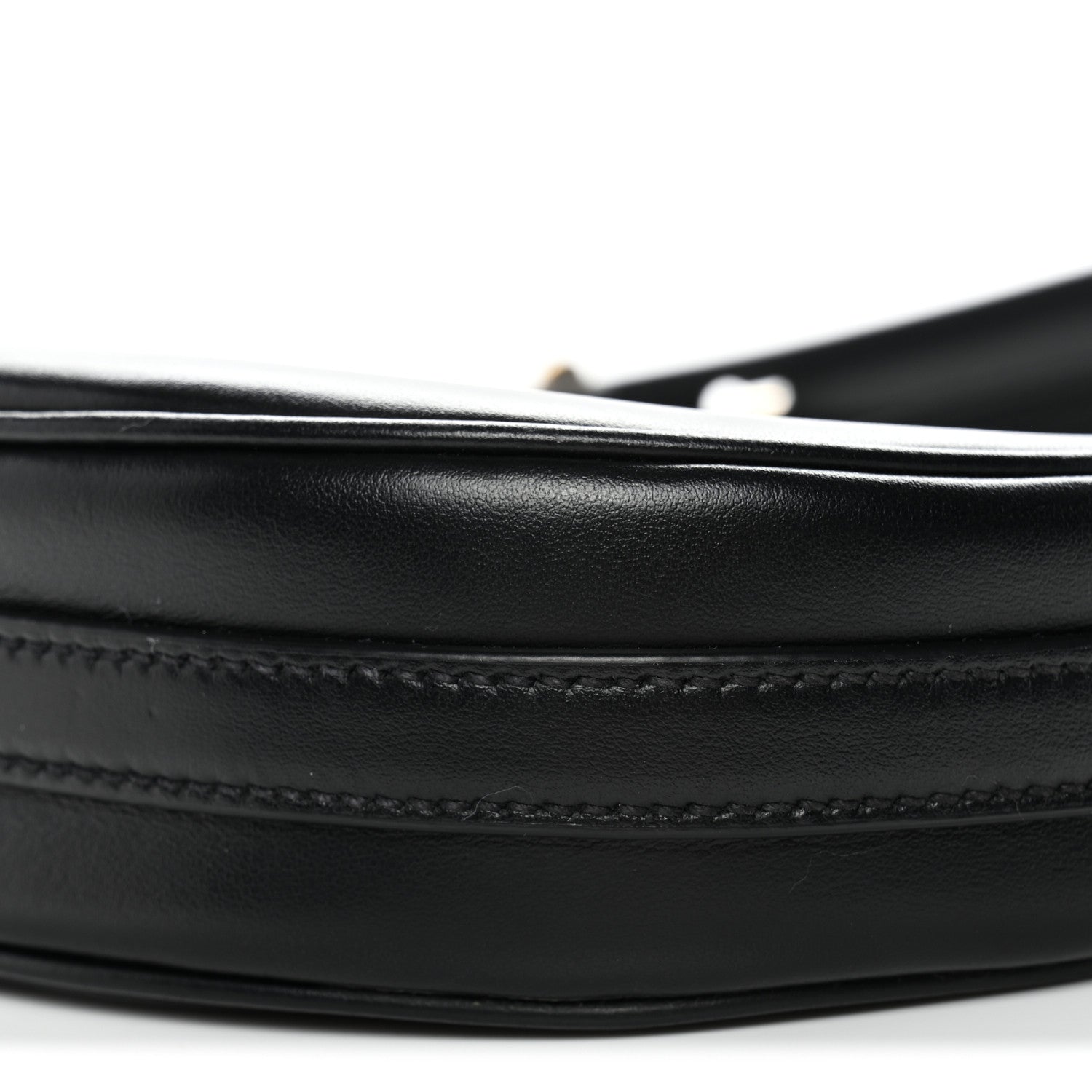 Prada Soft Calfskin Arque Shoulder Bag Black 10 of 11