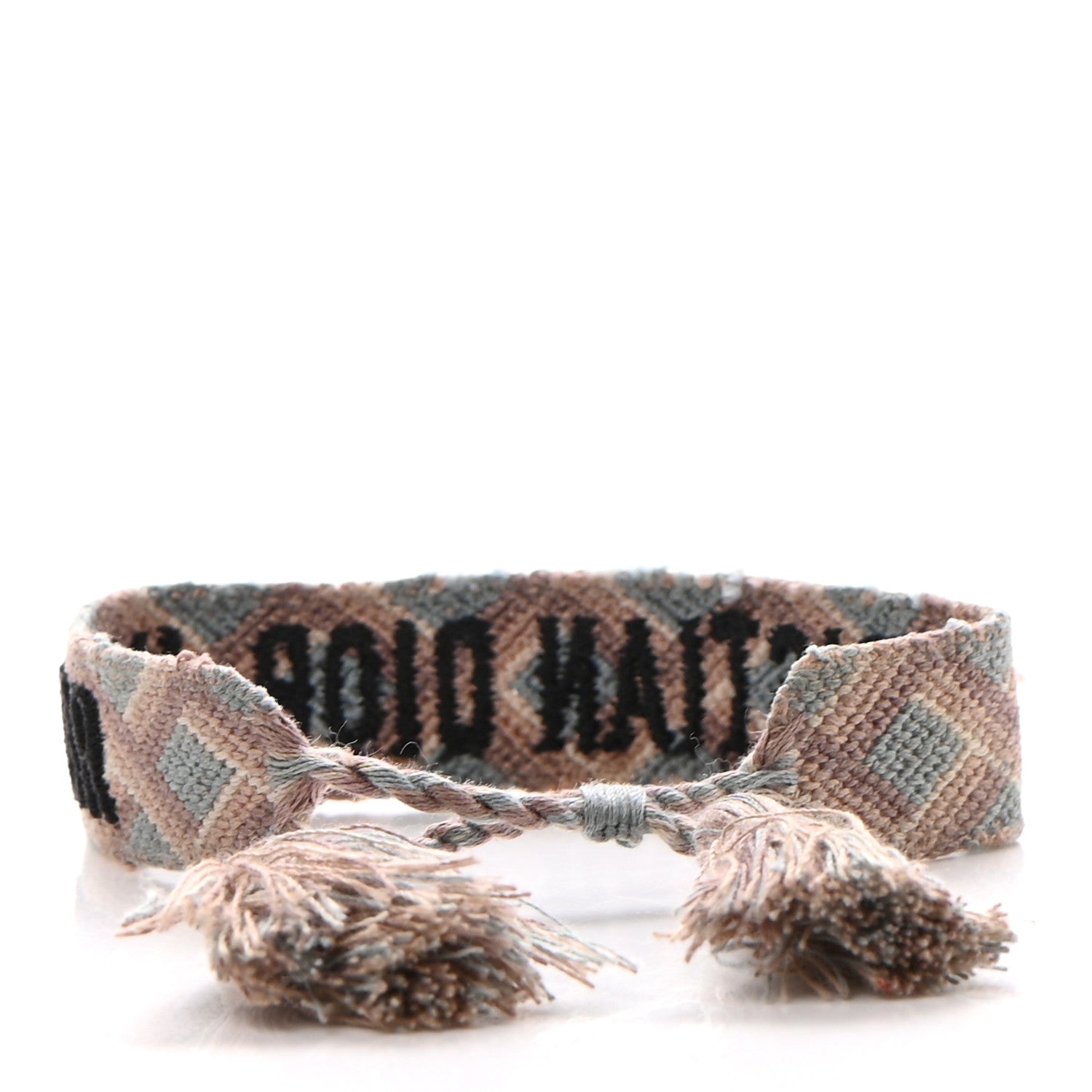 Christian Dior Woven Cotton J'Adior Friendship Bracelet Blue Nude 3 of 7