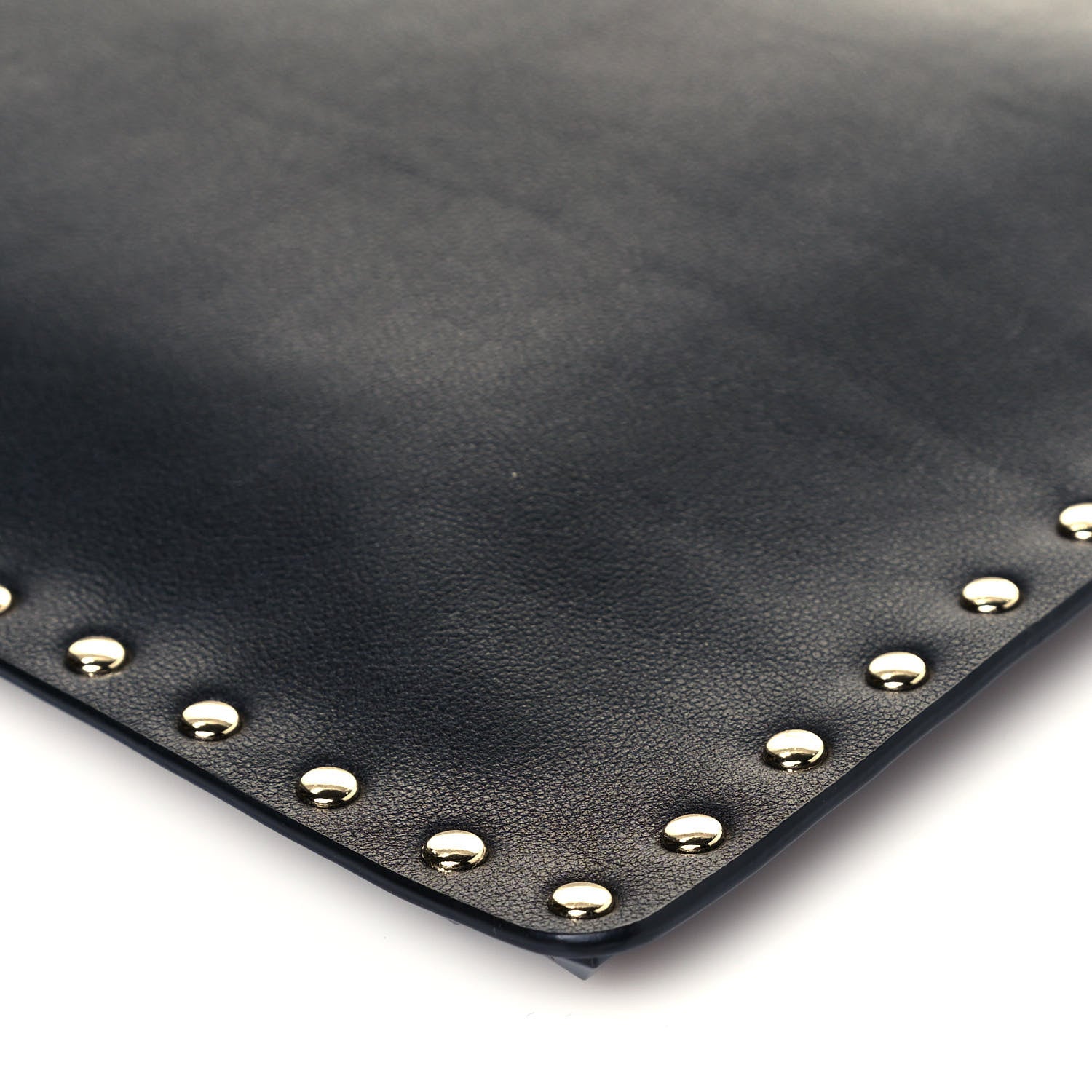 Valentino Garavani Vitello Large Rockstud Zip Pouch Black 8 of 10