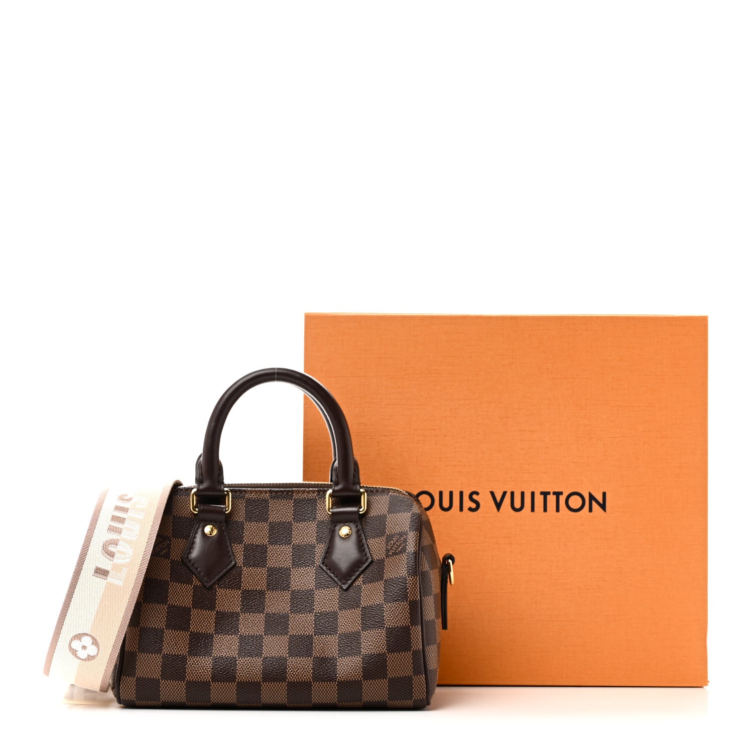 Louis Vuitton Damier Ebene Speedy Bandouliere 20 10 of 10