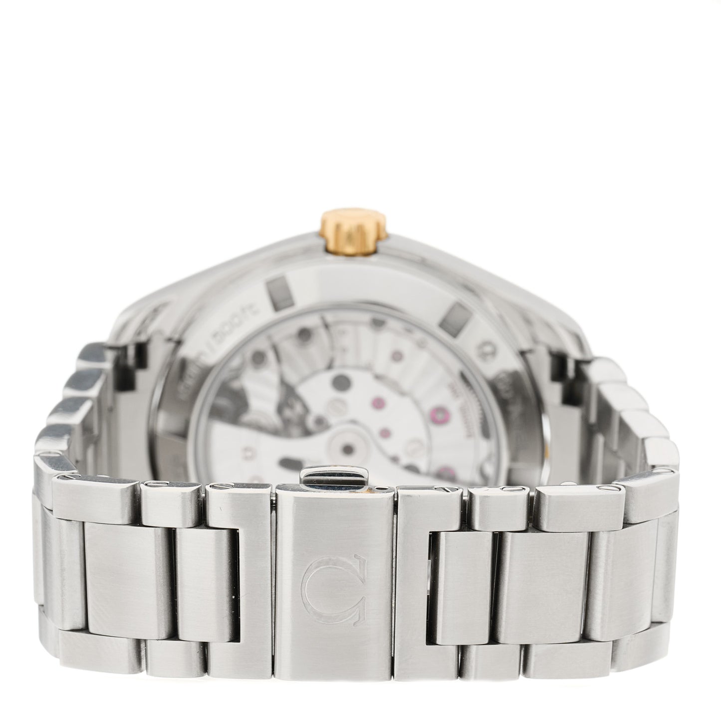 Stainless Steel 18K Yellow Gold 38mm Seamaster Aqua Terra Automatic Watch Grey 231.20.39.21.06.004