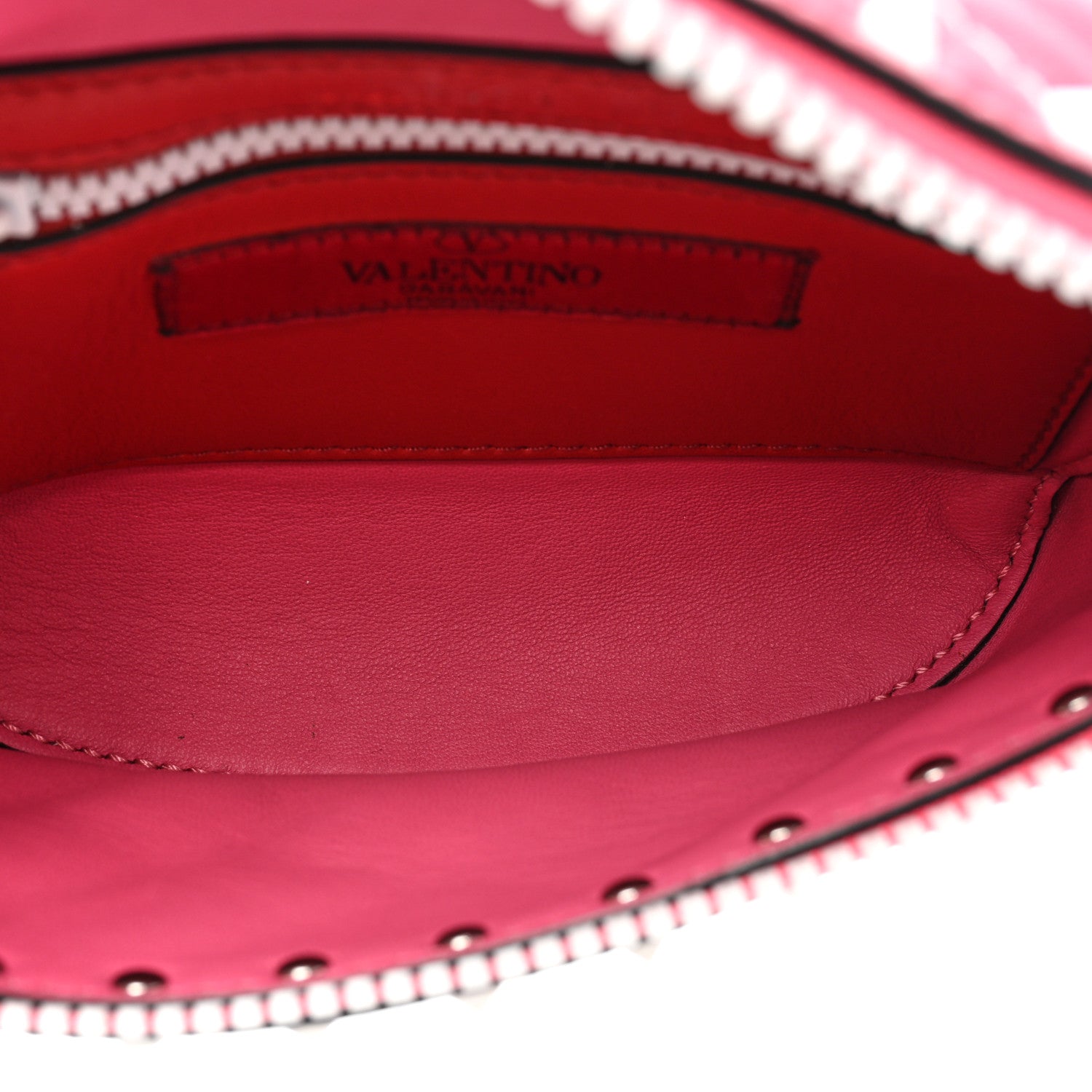 Valentino Garavani Lambskin Free Rockstud Spike Belt Bag Shadow Pink 5 of 12