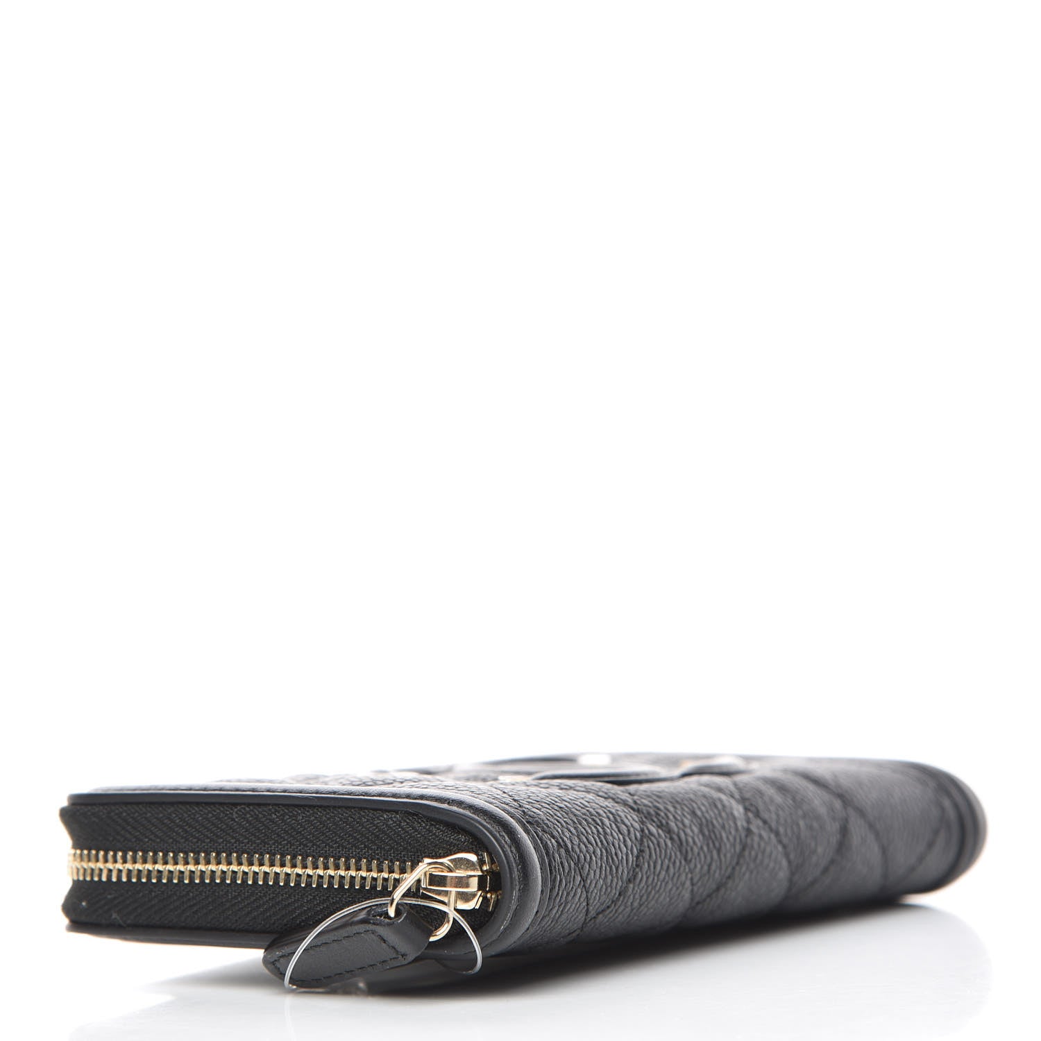 Chanel Caviar Quilted Medium Filigree Zip Around Wallet Black 4 of 9