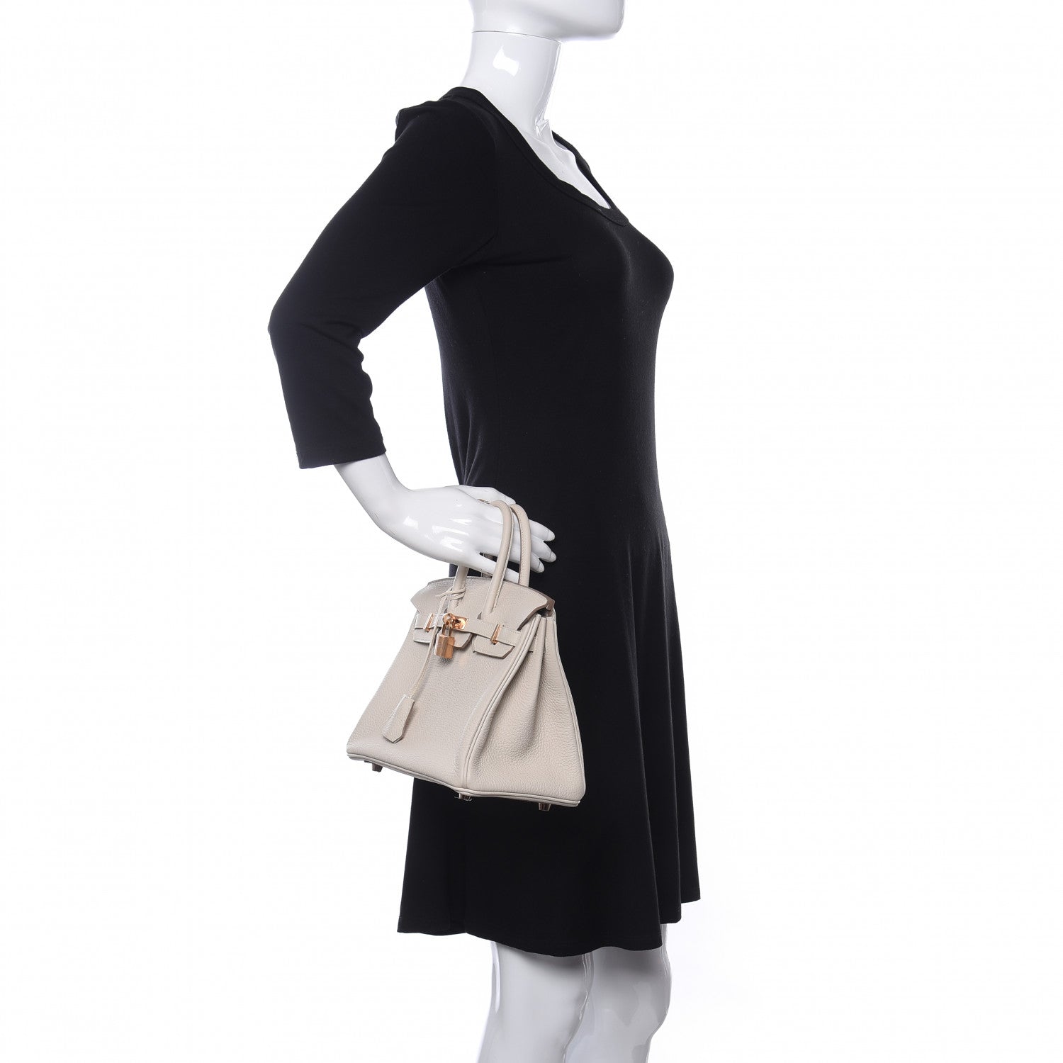 Hermes Togo Birkin 25 Craie 2 of 13