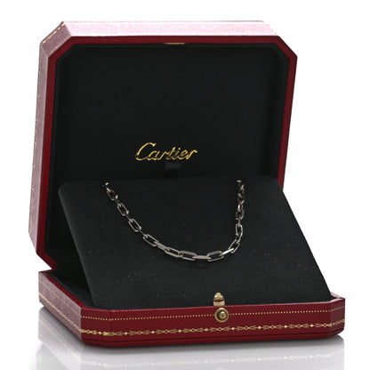 Cartier 18K White Gold SM Santos De Cartier Link Necklace 5 of 5