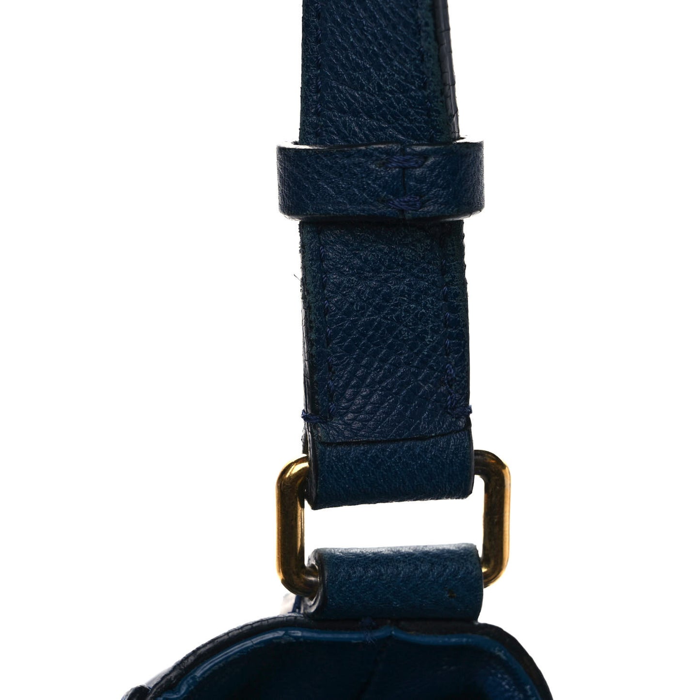 Grained Calfskin Medium Trotteur Navy
