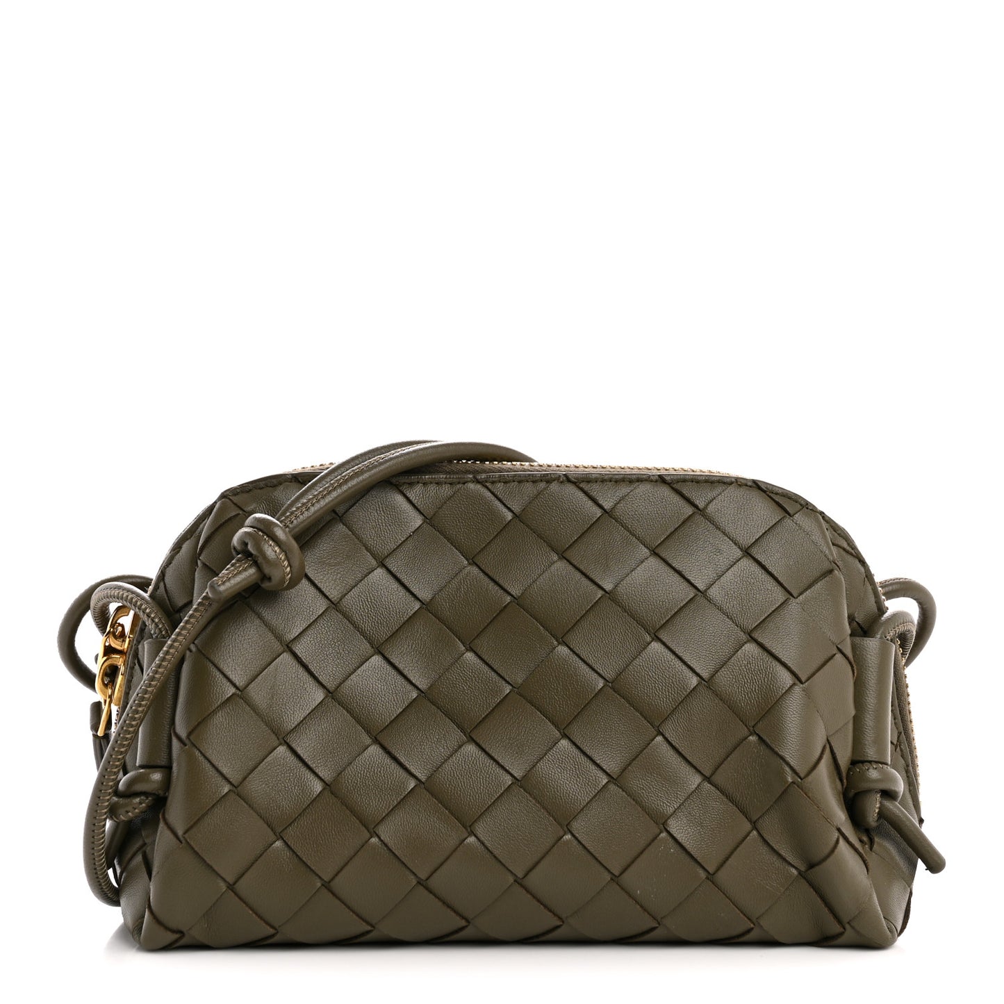 Nappa Intrecciato Concert Pouch Cypress