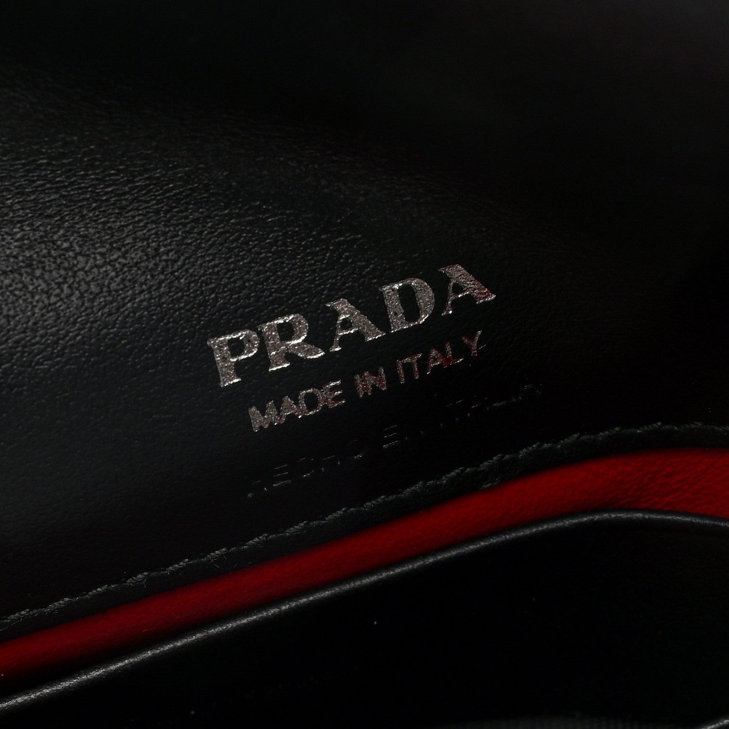 Prada Spazzolato Logo Wristlet Black 6 of 6