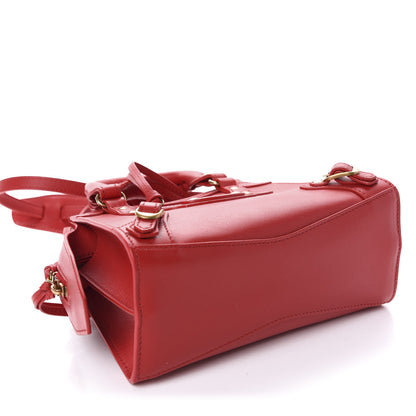 Balenciaga Smooth Calfskin Neo Classic Brass Hardware Mini City Red 5 of 11