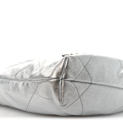 Chanel Metallic Lambskin Quilted Mini Chanel 22 Silvery 9 of 10
