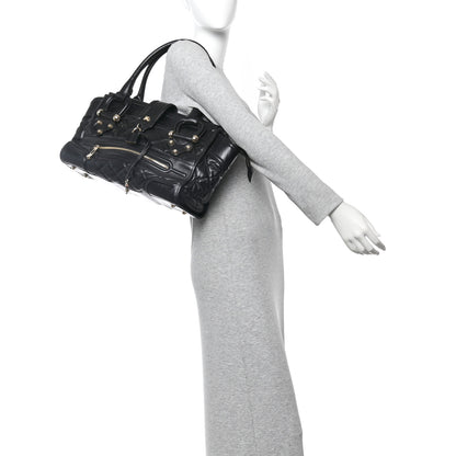 Burberry Calfskin Quilted Large Manor Tote Black 2 of 14