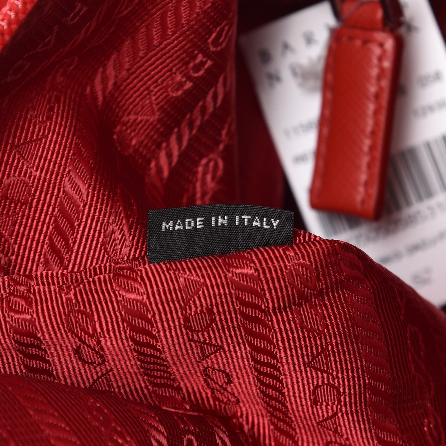 Tessuto Nylon Saffiano Gingham Tote Bag