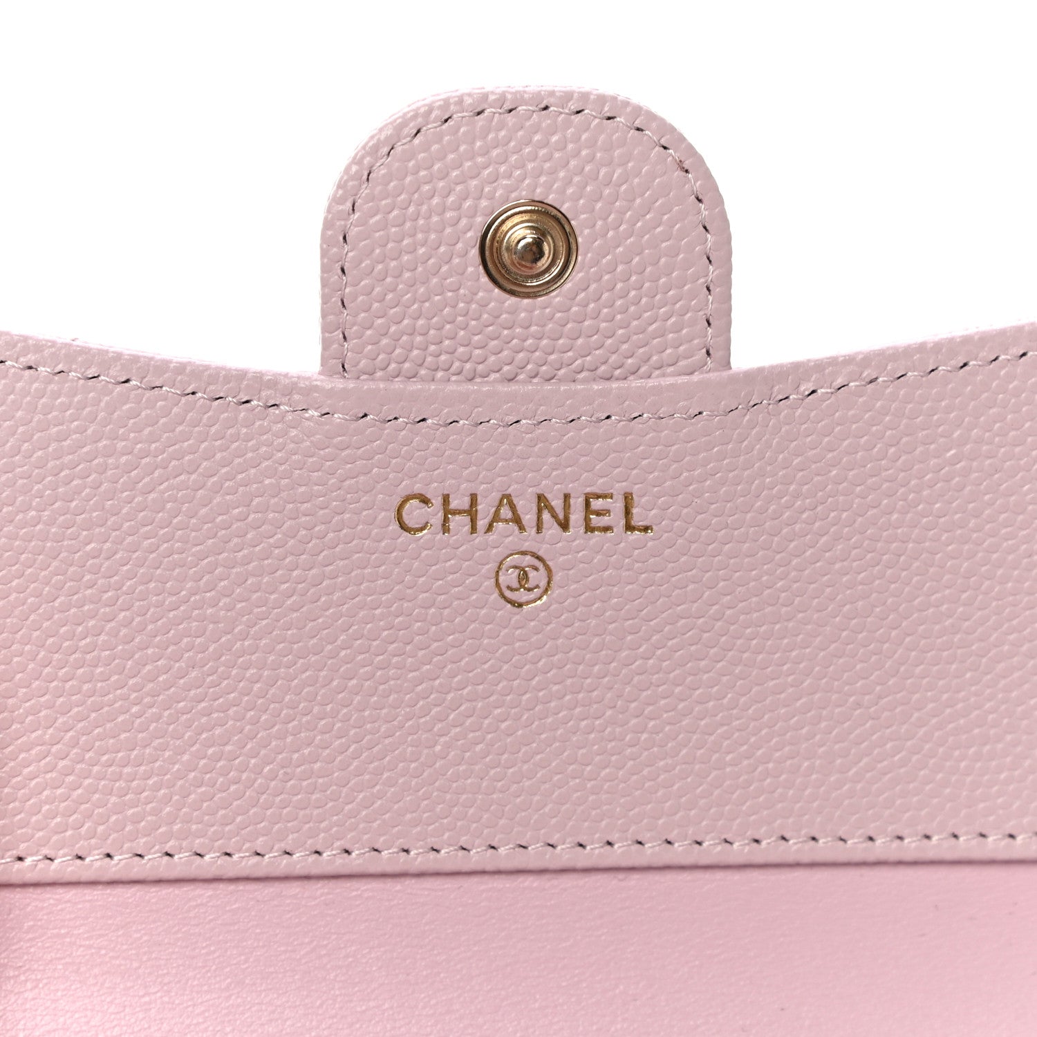 Chanel Caviar Quilted Compact Flap Wallet Light Pink 6 of 12