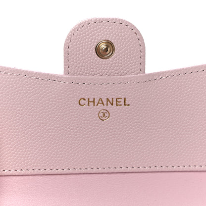 Chanel Caviar Quilted Compact Flap Wallet Light Pink 6 of 12