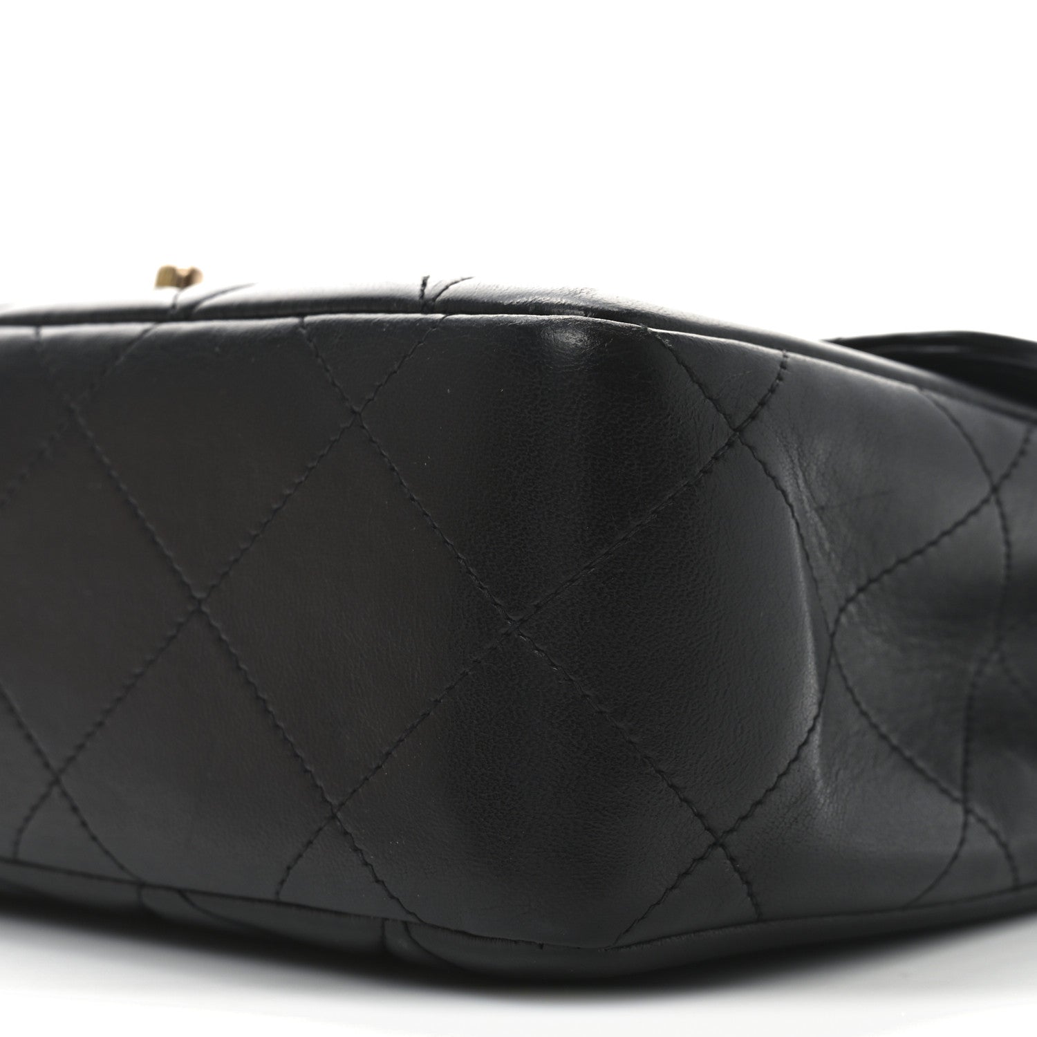 Chanel Lambskin Quilted Medium Single Flap Black 10 of 11