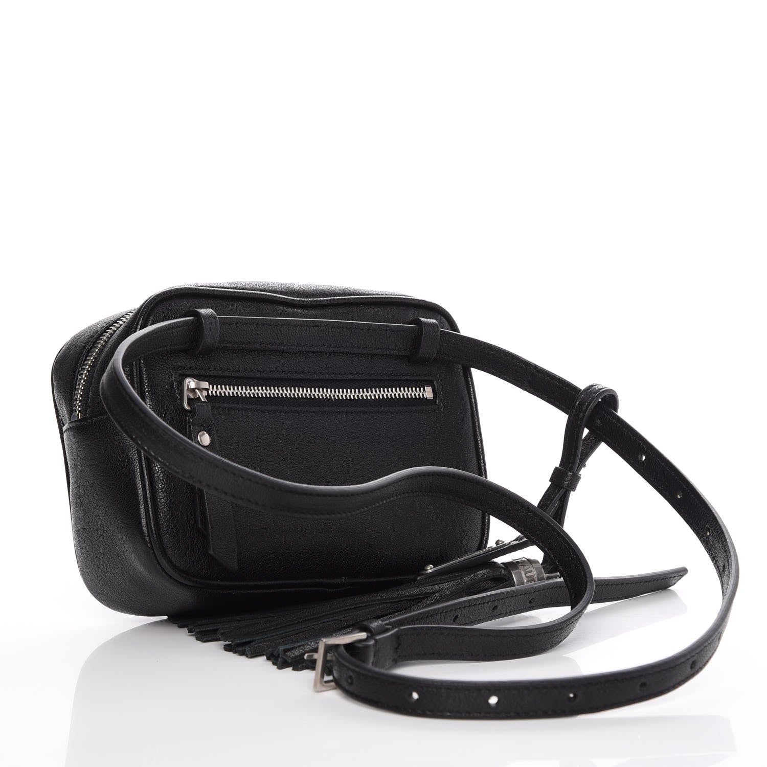 Saint Laurent Lambskin Monogram Lou Belt Bag Black 3 of 7