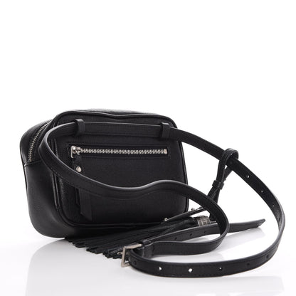 Saint Laurent Lambskin Monogram Lou Belt Bag Black 3 of 7