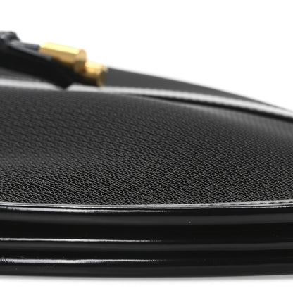 Saint Laurent Mesh Patent Calfskin Daryl Shoulder Bag Black 9 of 10