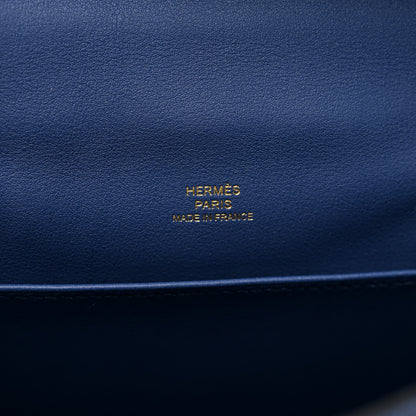 Hermes Swift Kelly Pochette Clutch Bleu Brighton 6 of 10