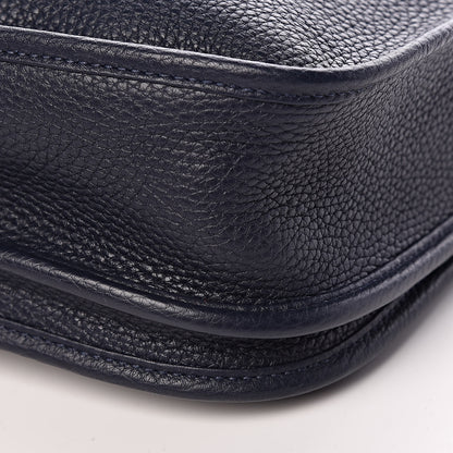 Hermes Taurillon Clemence Evelyne III PM Bleu Nuit 11 of 12