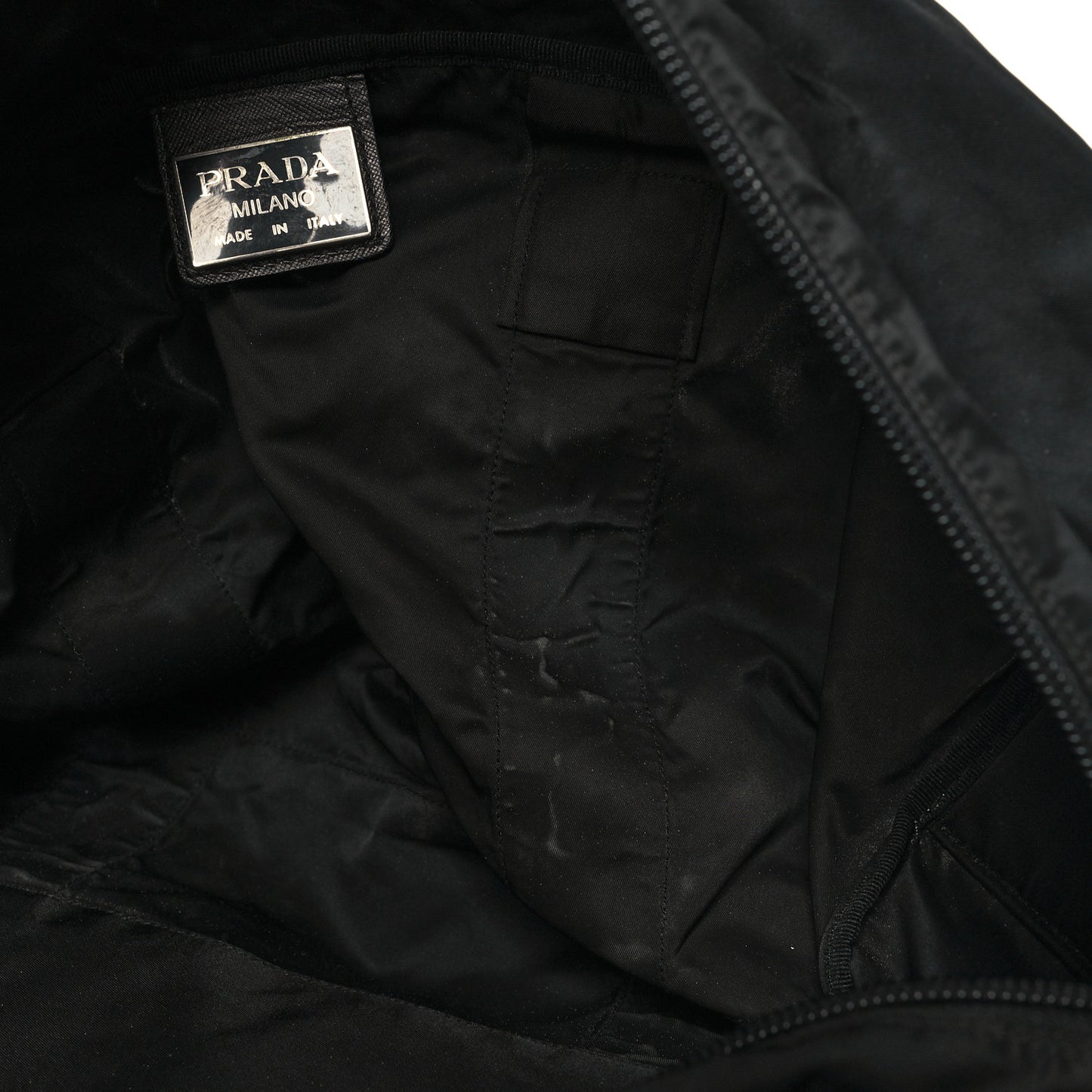 Tessuto Nylon Saffiano Viaggio Duffle Black
