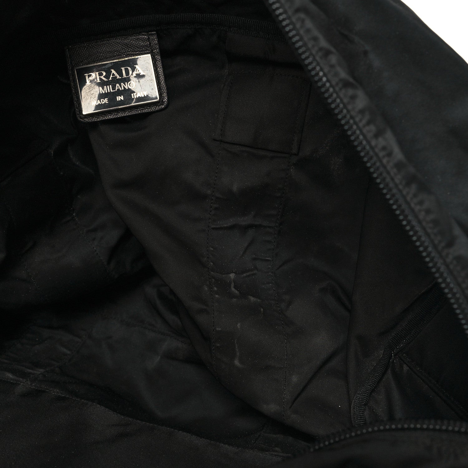 Prada Tessuto Nylon Saffiano Viaggio Duffle Black 11 of 14
