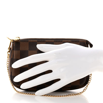 Louis Vuitton Damier Ebene Mini Pochette Accessories 2 of 7