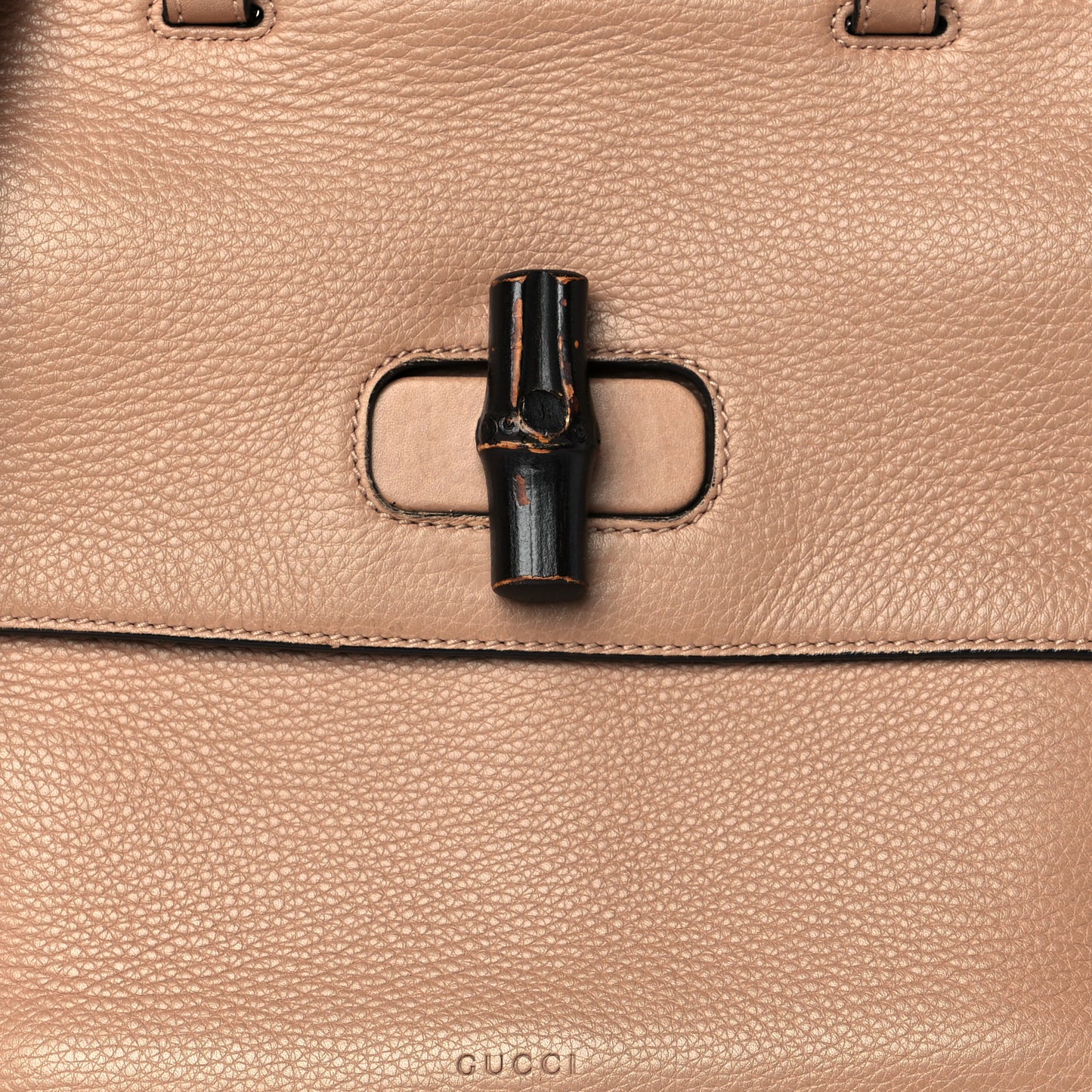 Cellarius Calfskin Medium Bamboo Daily Top Handle Bag Camelia