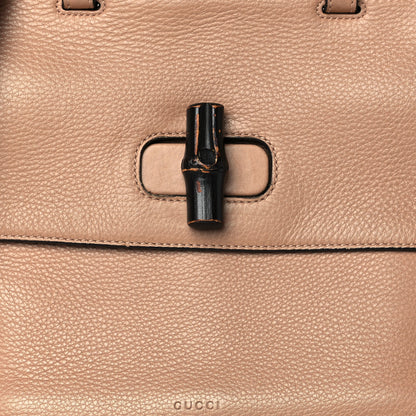 Gucci Cellarius Calfskin Medium Bamboo Daily Top Handle Bag Camelia 8 of 14