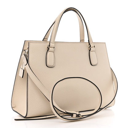 Gucci Dollar Calfskin Medium Soho Top Handle Satchel Ivoire 3 of 15