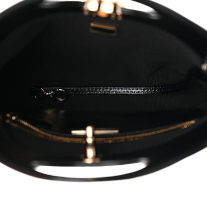 Chanel Shiny Lambskin Quilted Mini 31 Shopping Bag Black 5 of 10