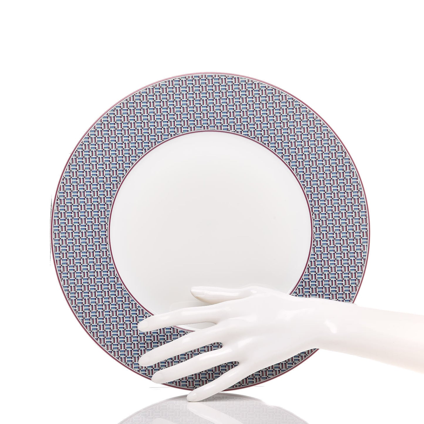 Porcelain Tie Dinner Plate Set of 2
