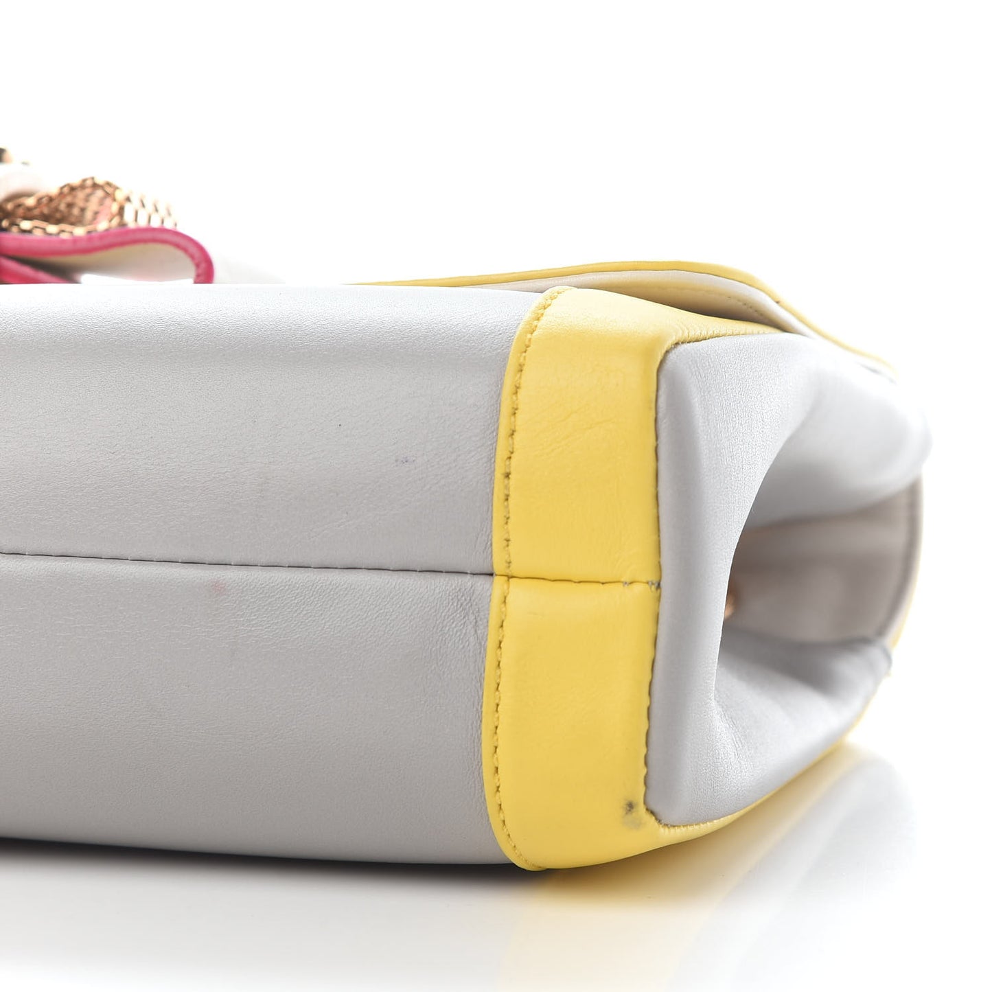 Calfskin Small Sweet Charity Shoulder Bag Multicolor