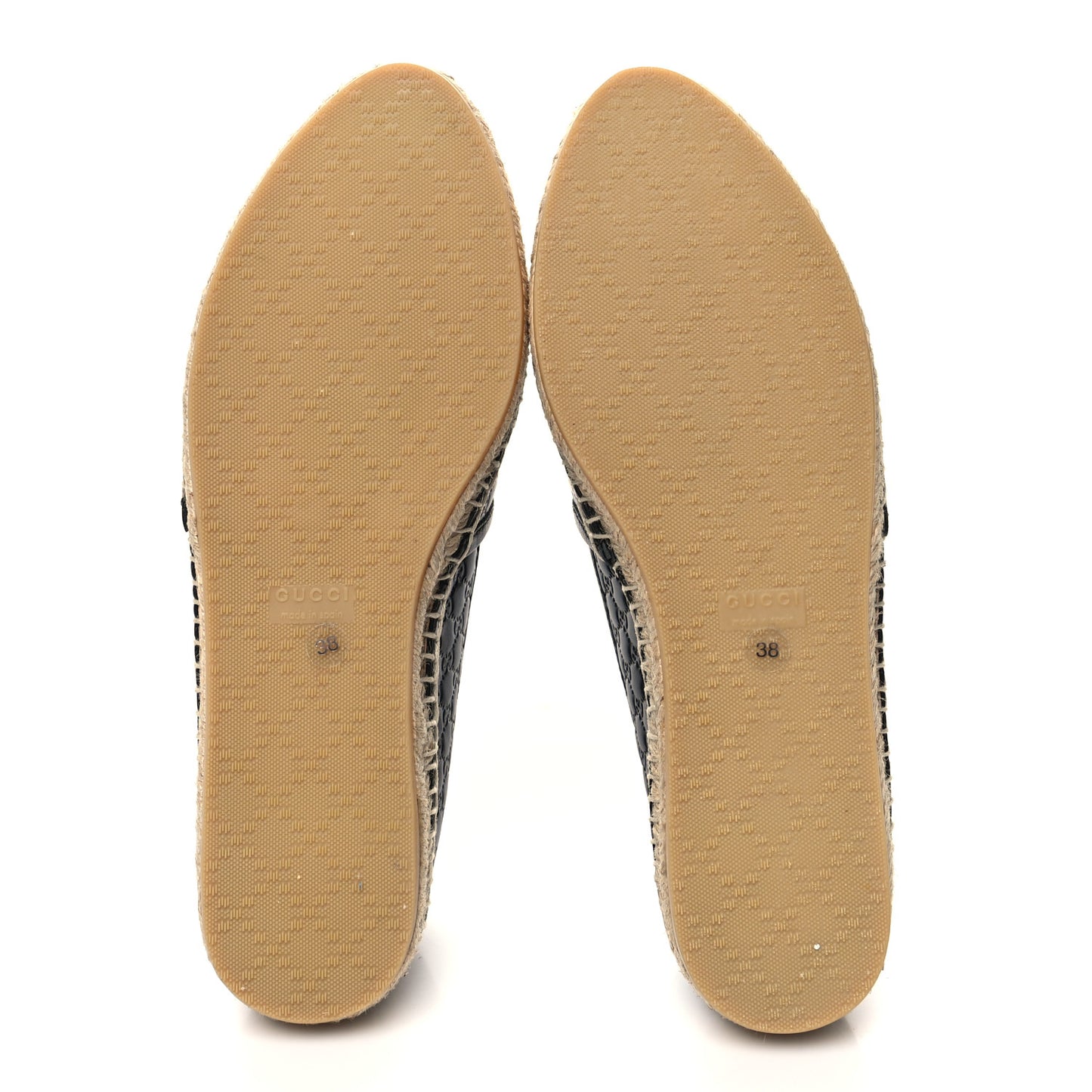 Microguccissima Signature Espadrilles 38 Black