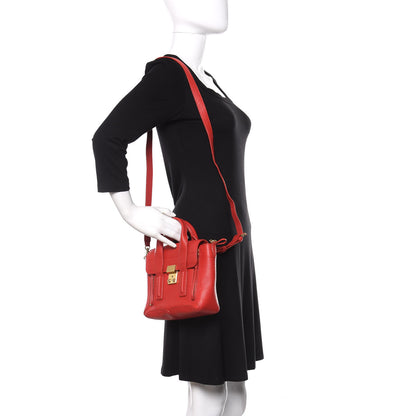 3.1 Phillip Lim Textured Calfskin Mini Pashli Satchel Red 2 of 11