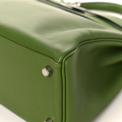 Hermes Swift Kelly Retourne 32 Pelouse 10 of 13