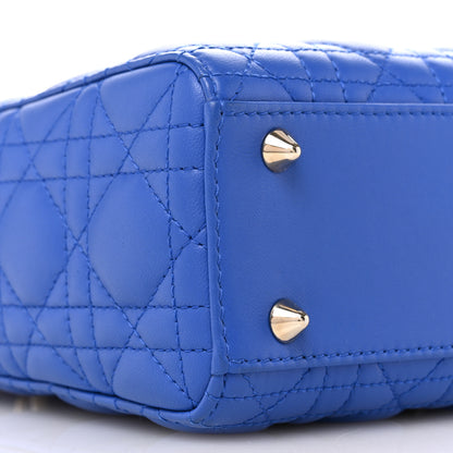 Christian Dior Lambskin Cannage Small My ABCDior Lady Dior Blue 9 of 11