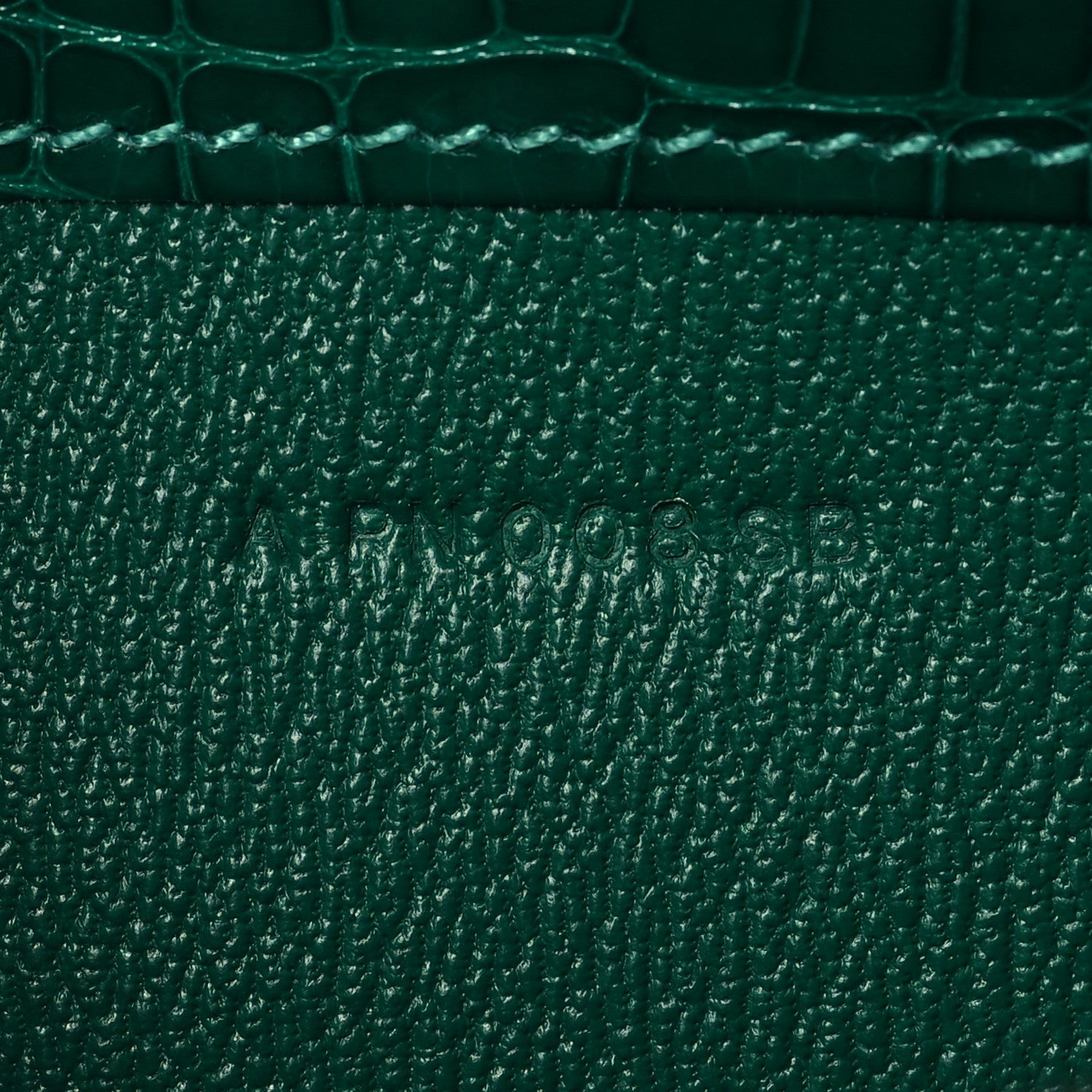 Hermes Shiny Alligator Constance Long Wallet Vert Emeraude 12 of 18