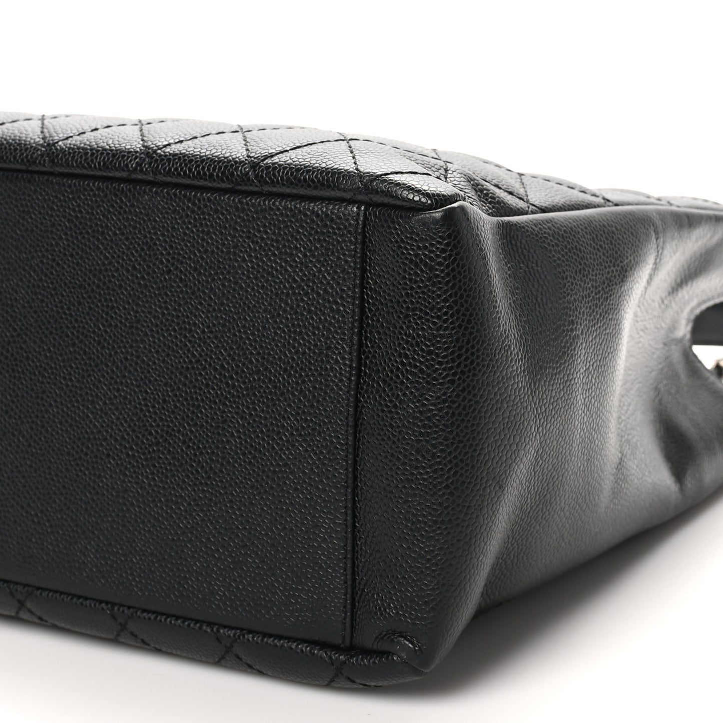 Caviar Quilted Grand Shopping Tote GST Black
