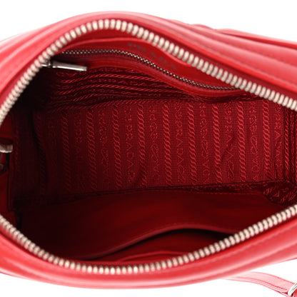 Prada Soft Calfskin Diagramme Camera Bag Rosso 5 of 9