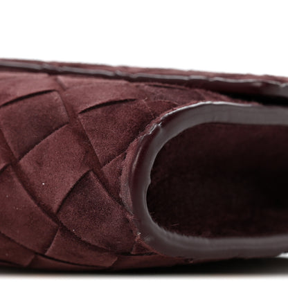 Bottega Veneta Suede Intrecciato Long Andiamo Top Handle Deep Mahogany 10 of 12