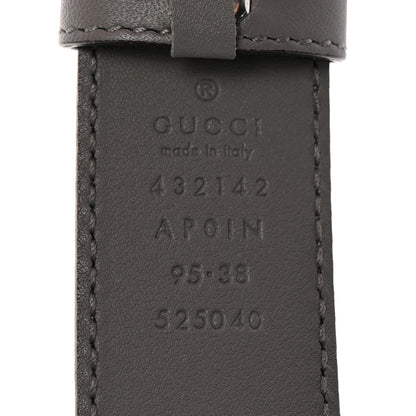 Gucci Moon Calfskin Crystal Dionysus 30mm Belt 95 38 Grey 3 of 5