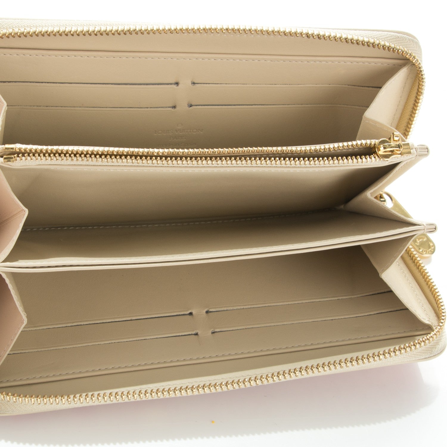 Louis Vuitton Vernis Leopard Zippy Wallet Blanc Corail 5 of 7