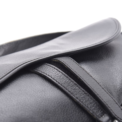 Christian Dior Calfskin Saddle Bag Black 12 of 16