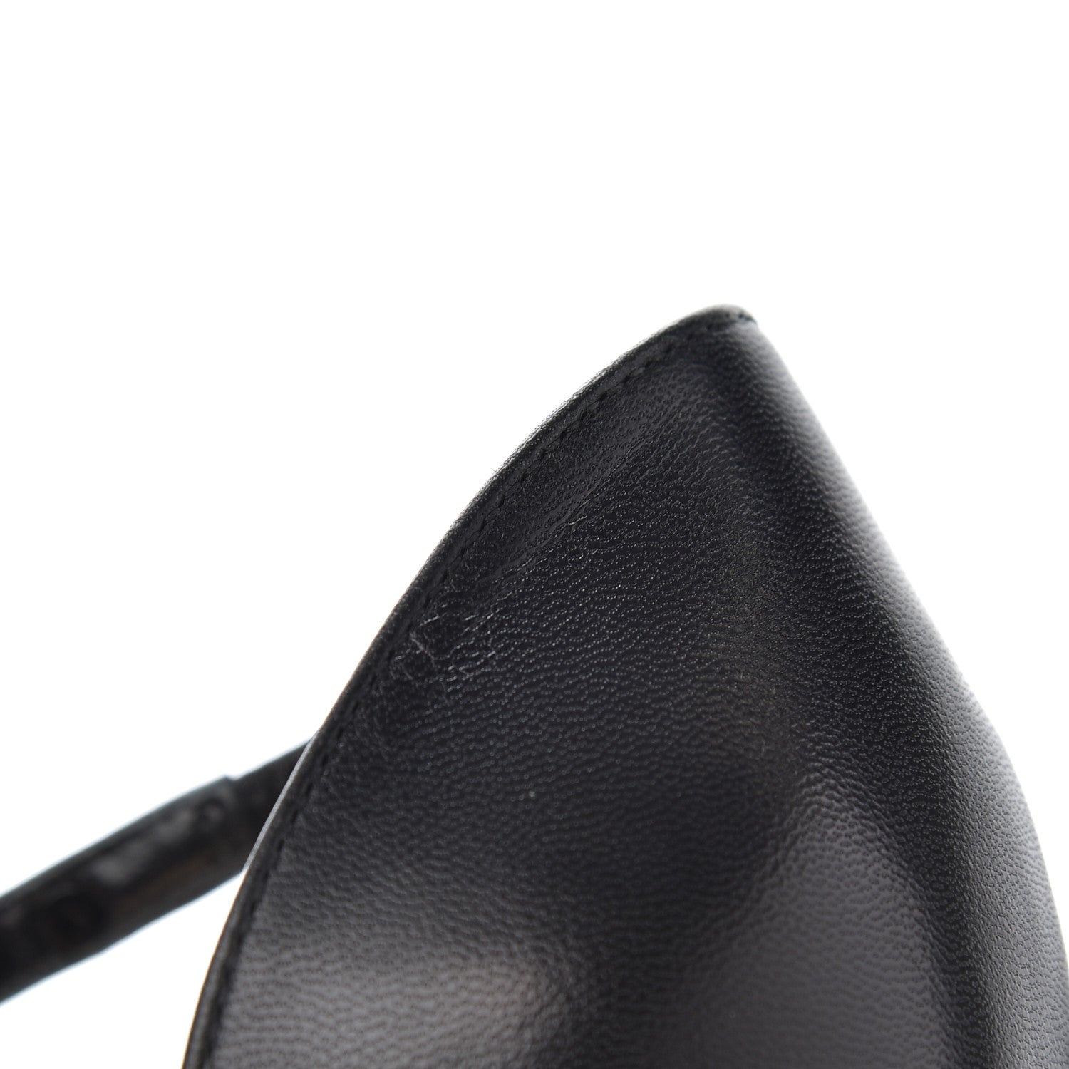 Christian Louboutin Kid PVC Spike Cross 100 Pumps 36.5 Black Silver 9 of 13